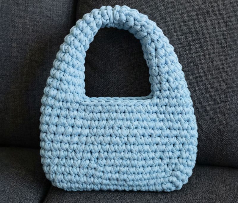 bolzaazulcelestetrapillo Bolsa de Trapillo