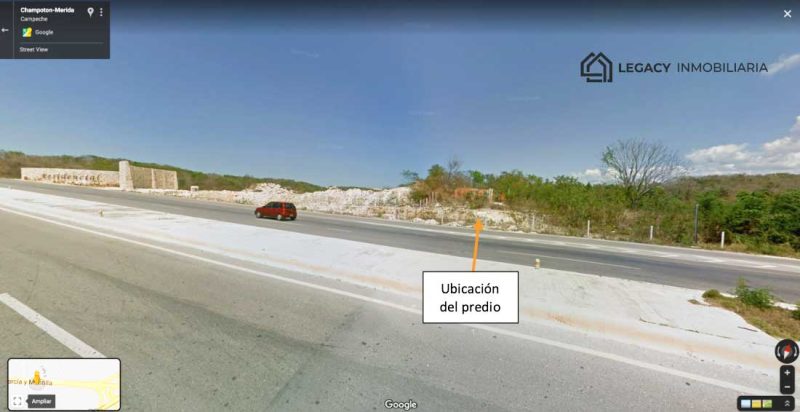 Terreno carretera federal Campeche-Champotón