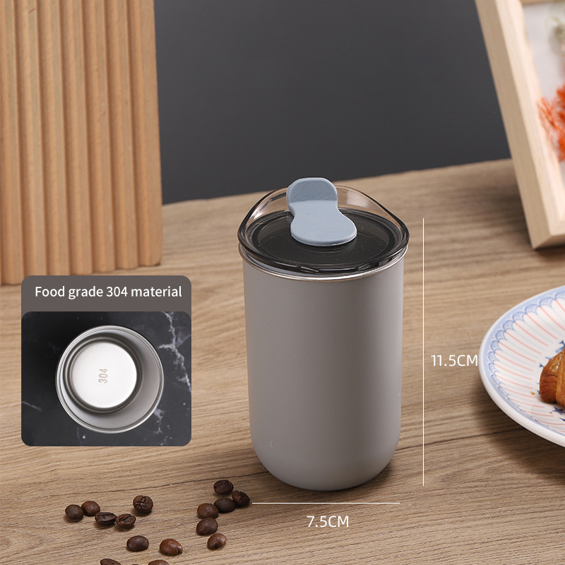 Taza de café estilo Ins, taza de agua portátil de acero inoxidable con tapa para trabajador de oficina en casa y oficina nórdica