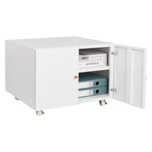 586879162 Muebles de oficina Gabinete para fotocopiadora Soporte para impresora con pedestal móvil blanco