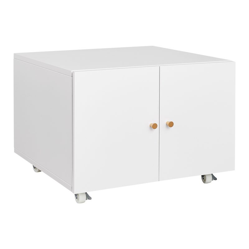 586879145 Muebles de oficina Gabinete para fotocopiadora Soporte para impresora con pedestal móvil blanco