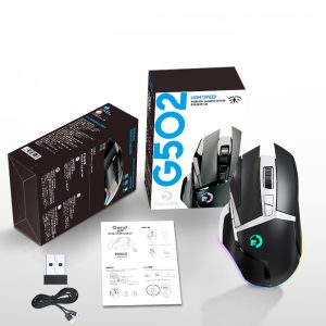 586879569 G502 ratón inalámbrico 2,4G modo dual portátil RGB