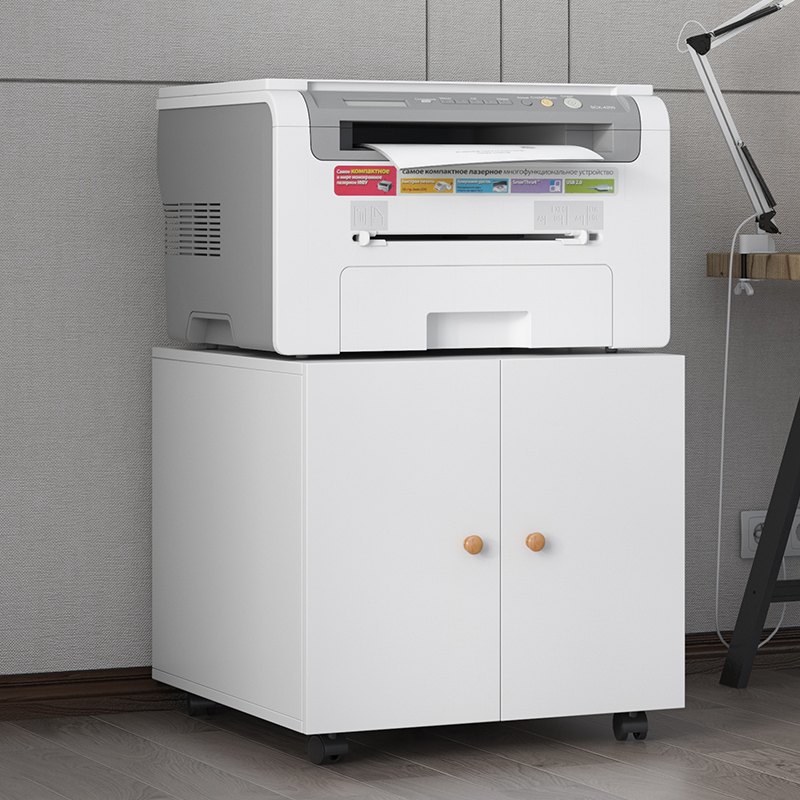 586879156 Muebles de oficina Gabinete para fotocopiadora Soporte para impresora con pedestal móvil blanco