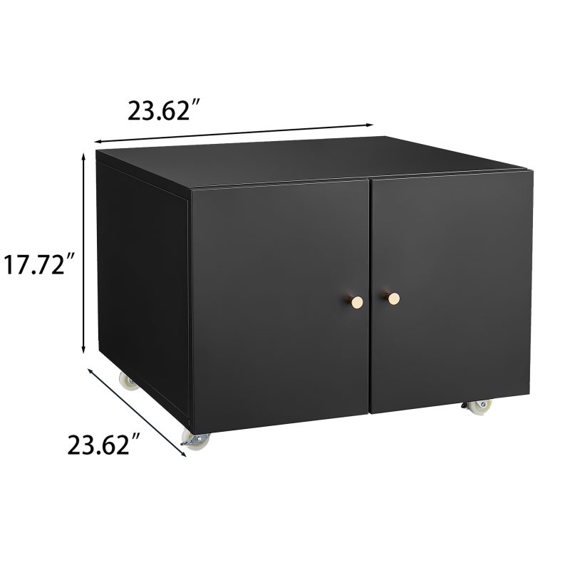 Mueble de oficina para fotocopiadora: armario blanco de acero de 2 puertas