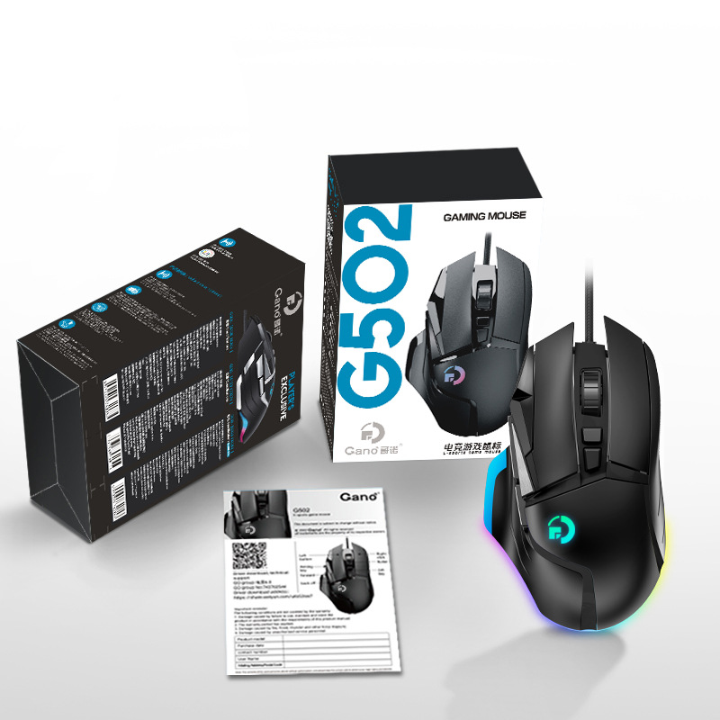 586879577 G502 ratón inalámbrico 2,4G modo dual portátil RGB