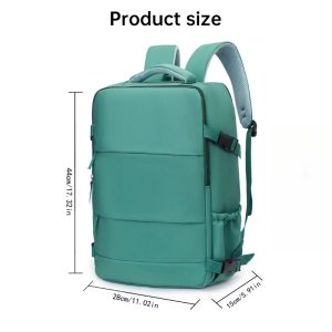 586751971 Mochila de Viaje Premium: Bolsa para Laptop Aprobada para Avión, Ideal para Escuela y Trabajo, Impermeable y de Equipaje de Mano para Hombres y Mujere