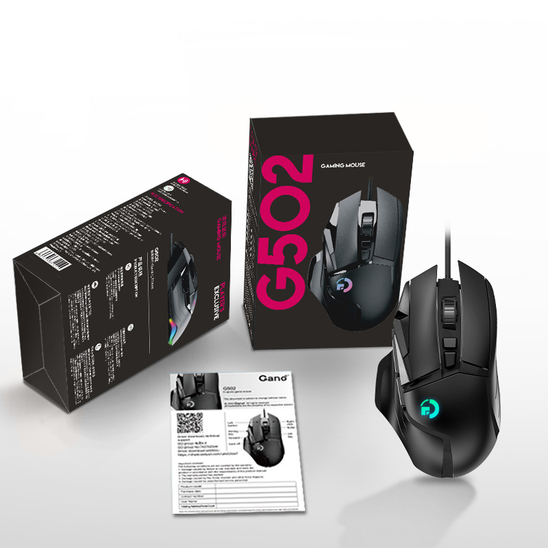 586879574 G502 ratón inalámbrico 2,4G modo dual portátil RGB