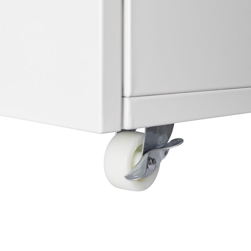 586879161 Muebles de oficina Gabinete para fotocopiadora Soporte para impresora con pedestal móvil blanco