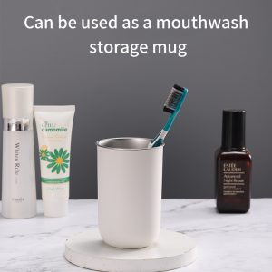 Taza de café estilo Ins, taza de agua portátil de acero inoxidable con tapa para trabajador de oficina en casa y oficina nórdica