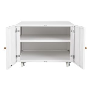 586879167 Muebles de oficina Gabinete para fotocopiadora Soporte para impresora con pedestal móvil blanco