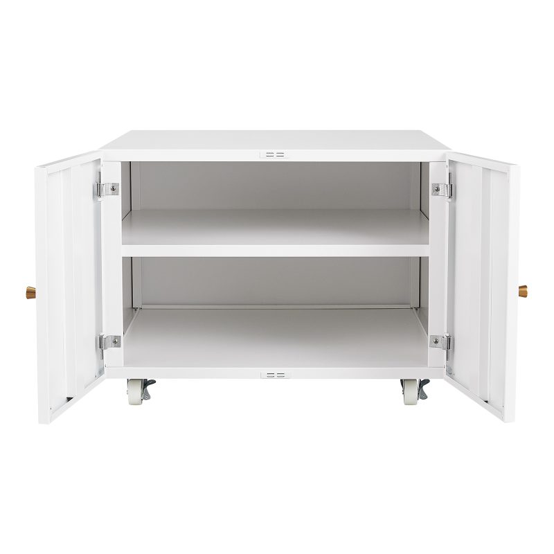 586879167 Muebles de oficina Gabinete para fotocopiadora Soporte para impresora con pedestal móvil blanco