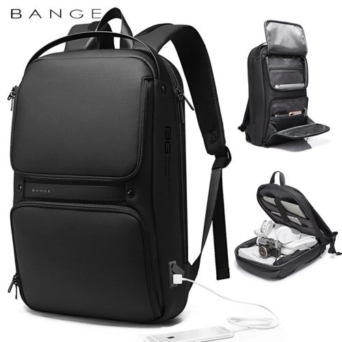 Mochila para Hombre con Puerto USB, Mochila Ejecutiva para Computadora, Trabajo y Uso Diario