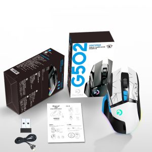 586879580 G502 ratón inalámbrico 2,4G modo dual portátil RGB