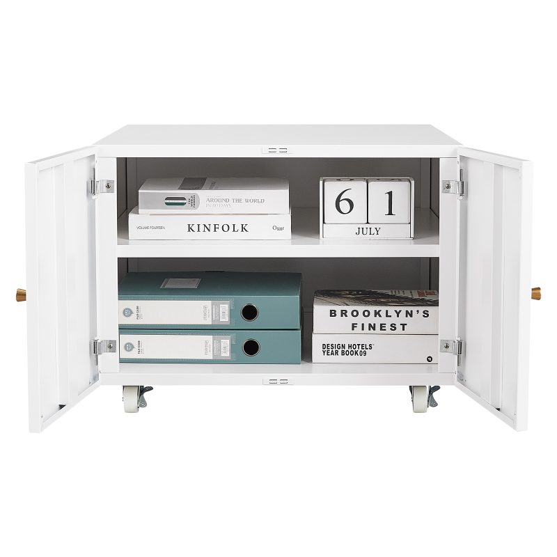 586879166 Muebles de oficina Gabinete para fotocopiadora Soporte para impresora con pedestal móvil blanco